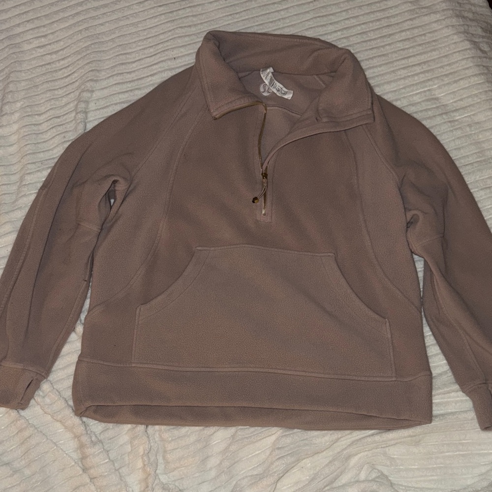 Women’s Mauve Quarter-Zip Sweater